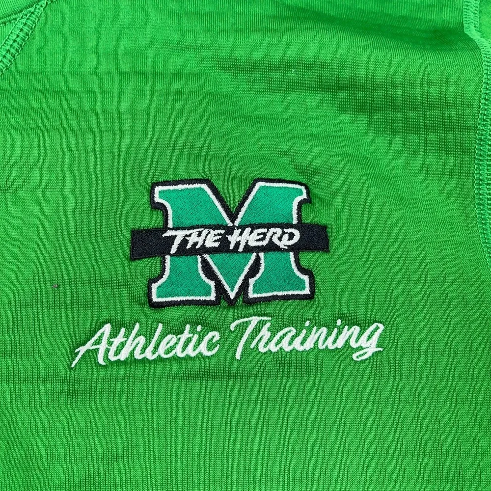 Marshall‎ Thundering Herd Sweatshirt Men Small Green Nike Therma Fit Performance